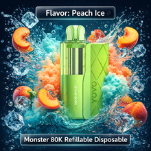 Load image into Gallery viewer, Monster 80K Refillable Disposable
