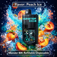 Load image into Gallery viewer, Monster 80K Refillable Disposable
