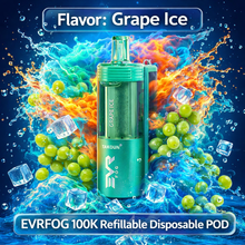 Load image into Gallery viewer, EVRFOG 100K Refillable Disposable POD
